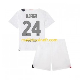 Maillot de Foot AC Milan Simon Kjaer 24 Extérieur 2023-24 - Enfant
